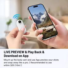 Mini Hands-Free POV Body Cameras 4K Waterproof Mount Helmet Video Vlogging Action Camera