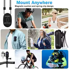 Mini Hands-Free POV Body Cameras 4K Waterproof Mount Helmet Video Vlogging Action Camera