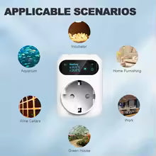 WIFI Digital Thermostat Socket 16A Outlet Plug Remote Temperature Controller Timer Switch Cooling Heating 3M NTC Sensor