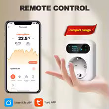 WIFI Digital Thermostat Socket 16A Outlet Plug Remote Temperature Controller Timer Switch Cooling Heating 3M NTC Sensor