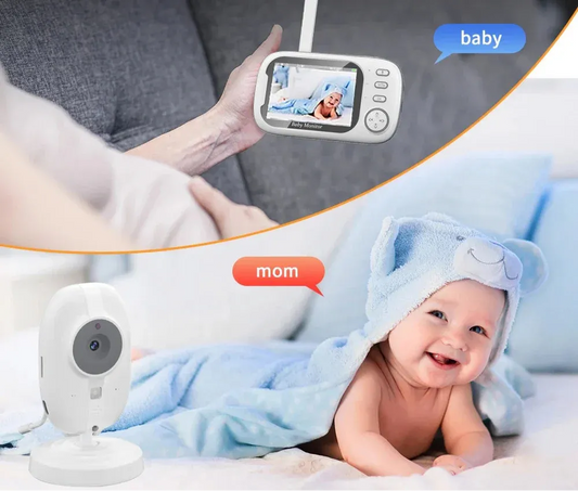 3.5 inch Wireless Video Baby Monitor with Night Vision & Temperature Monitoring