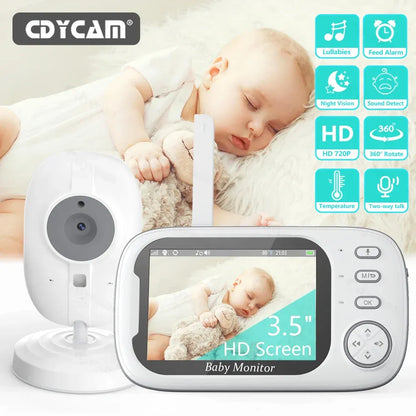3.5 inch Wireless Video Baby Monitor with Night Vision & Temperature Monitoring